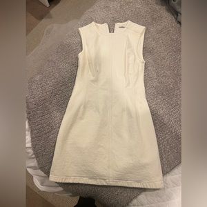 Abercrombie white denim dress